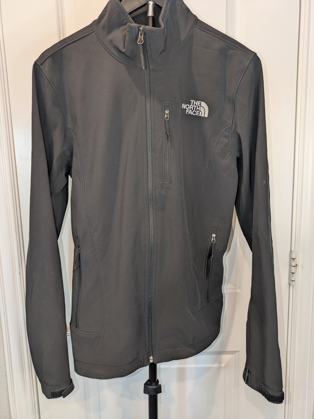 The North Face Men’s S Black Softshell Full Zip Jacket Fleece Lined Outdoor